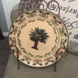 Decorative plate with stand.